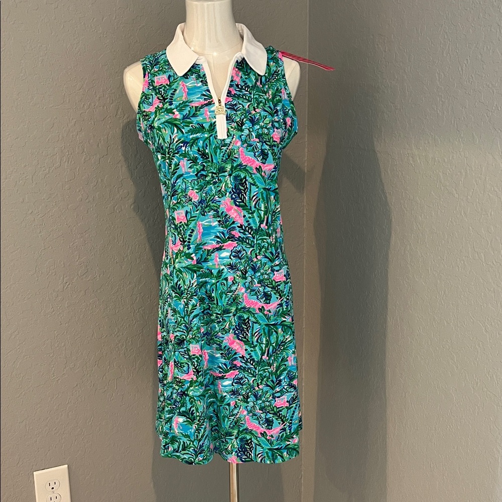 SYLVIA PAR FECTION Lilly Pulitzer LUXLETIC Golf Dress NWT S